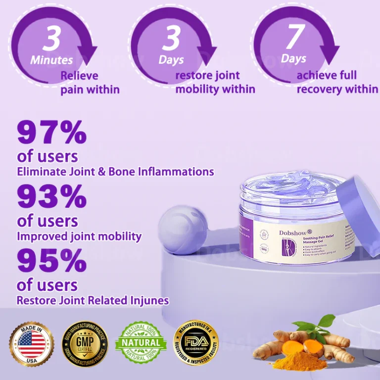 Dobshow® Joint Pain Treatment Gel – Turmeric Extract&Emu Oil 2 Dobshow® Joint Pain Treatment Gel – Turmeric Extract&Emu Oil