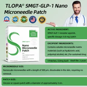Tlopa® SMGT-GLP-1 Nano Microneedle Patch 16 Tlopa® SMGT-GLP-1 Nano Microneedle Patch