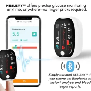 NESLEMY™ Advanced Laser Glucose Monitor – No Pricks, 99.9% Accuracy!