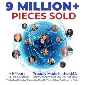 Oveallgo® Magnesium MicroPin Target & Clear Wart Removal Patch