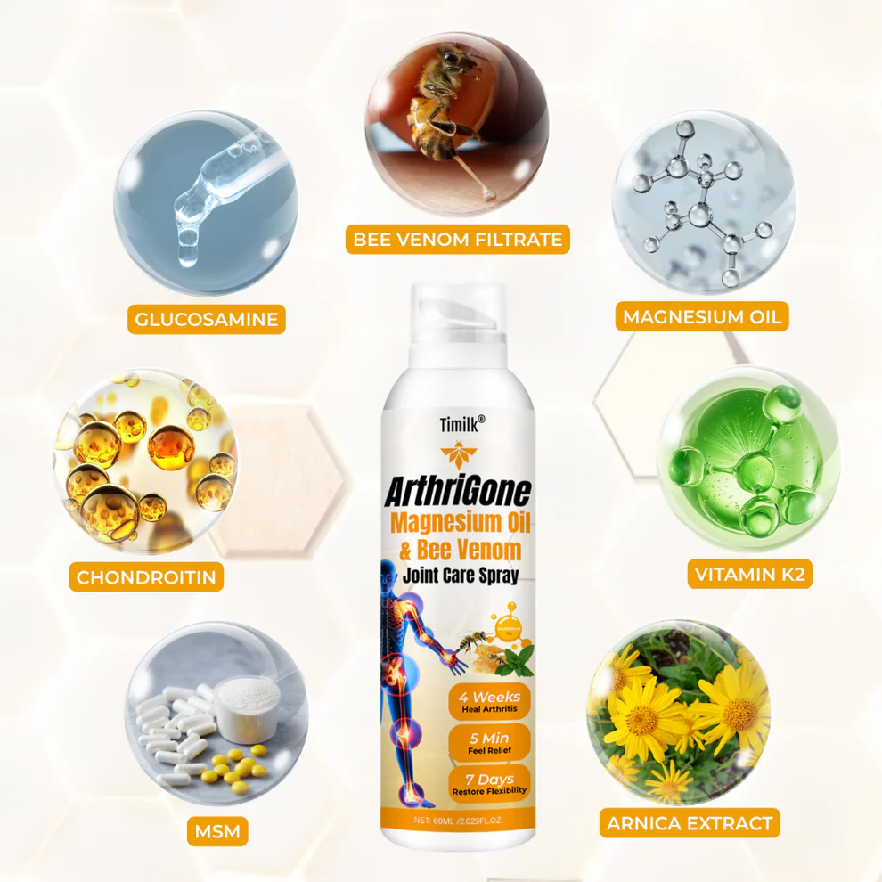ArthriGone Magnesium Oil & Bee Venom Joint Care Spray 9 ArthriGone Magnesium Oil & Bee Venom Joint Care Spray