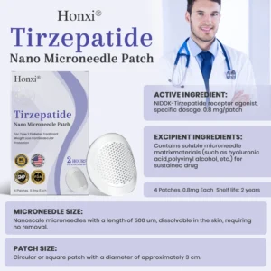 Honxi® NIDDK Tirzepatide Namo Microneedle Patch 20 Tirzepatide Namo Microneedle Patch