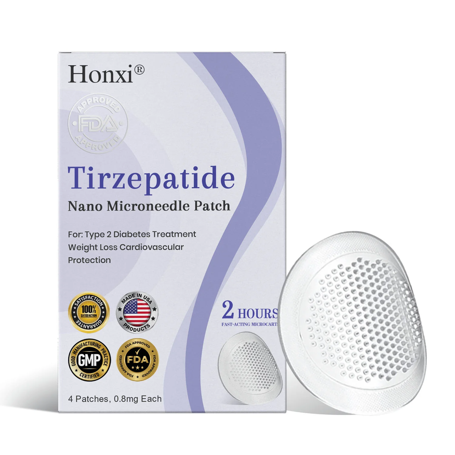 Honxi® NIDDK Tirzepatide Namo Microneedle Patch 12 Tirzepatide Namo Microneedle Patch