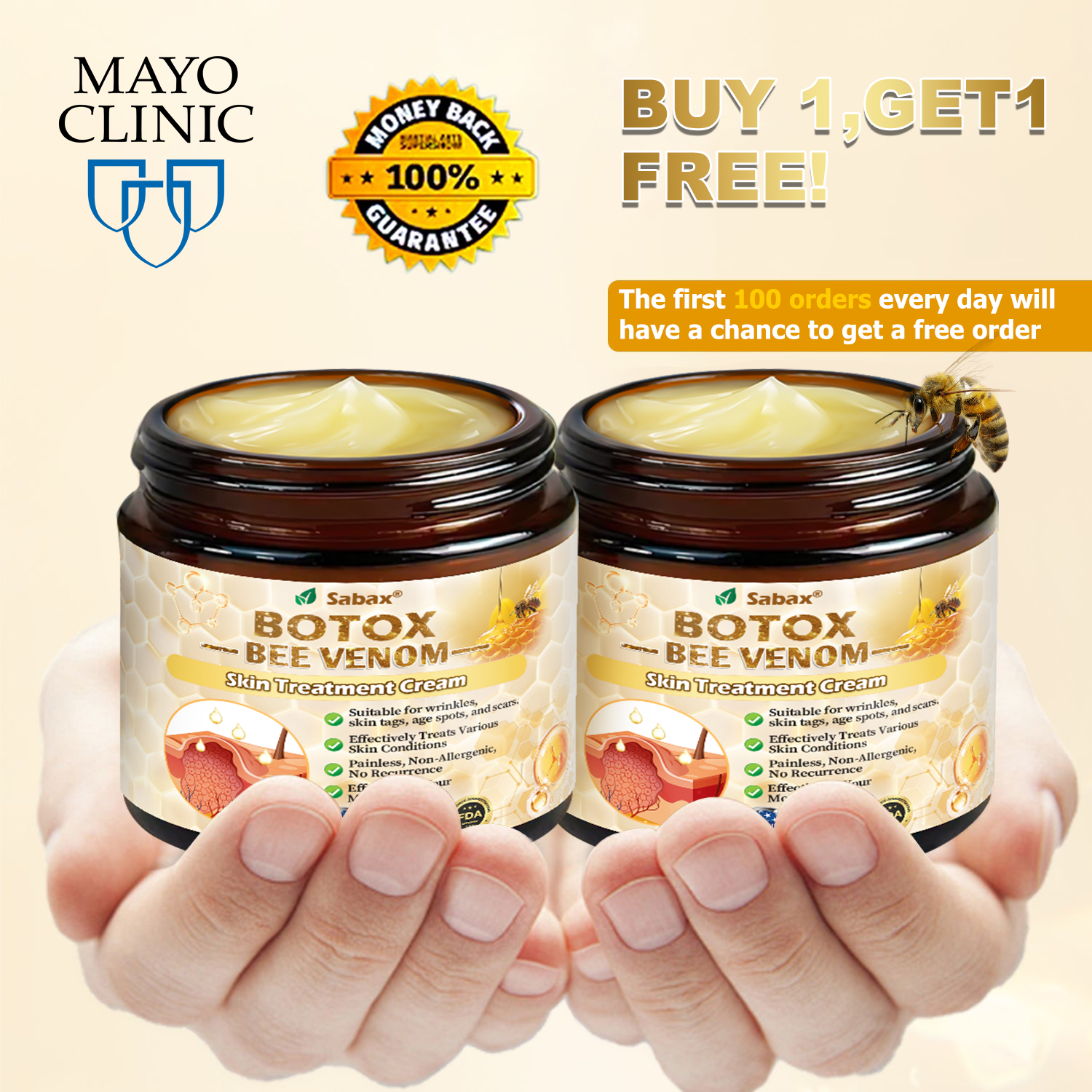 sabax® Bee Venom Comprehensive Cream 4 sabax® Bee Venom Comprehensive Cream - Image 4