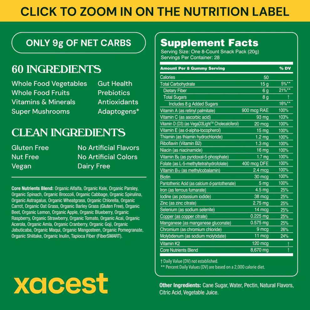Xacest Daily Nutrition 2 Xacest Daily Nutrition