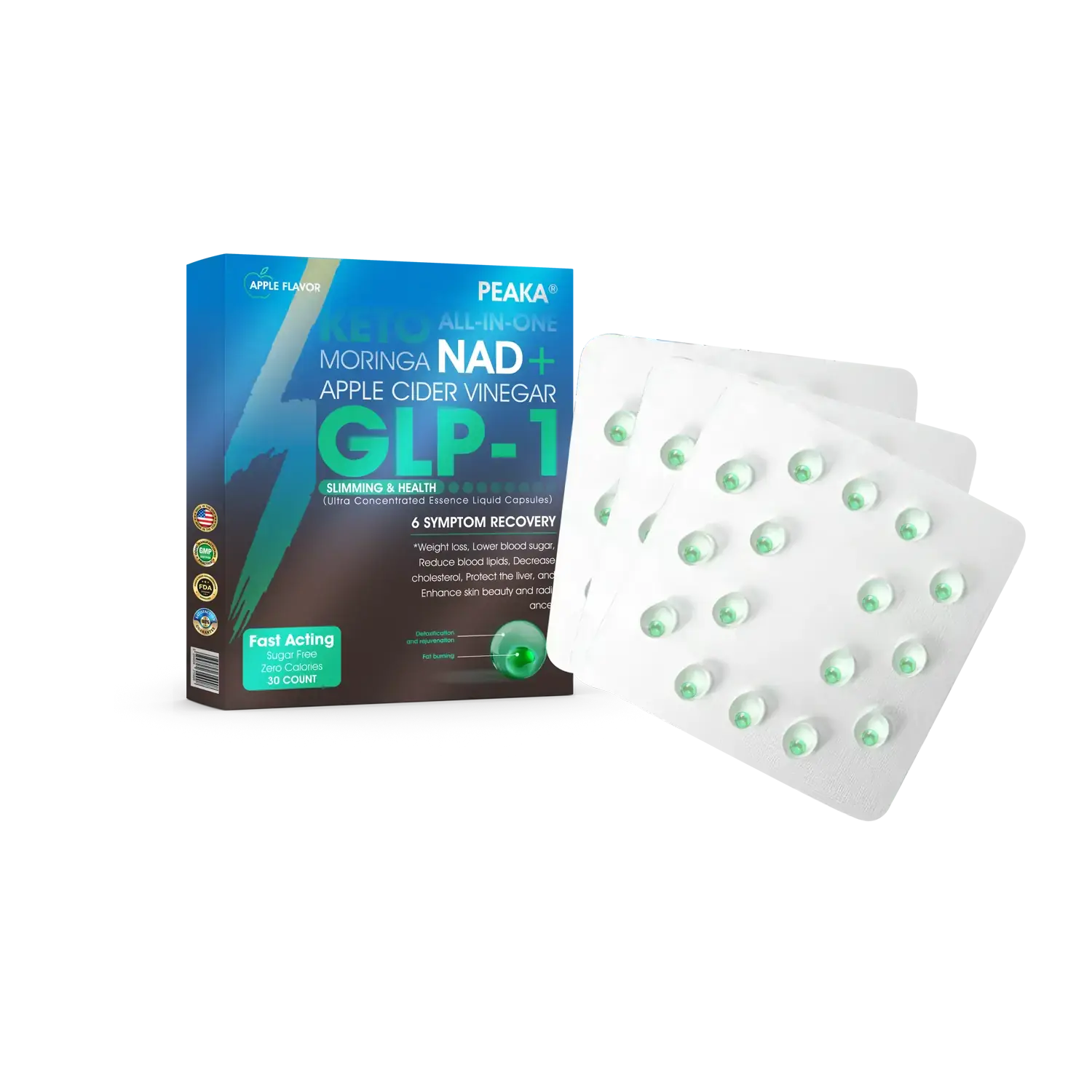 PEAKA® GLP-1 Slimming & Health Ultra Concentrated Essence Liquid Pearls 17 PEAKA® GLP-1 Slimming & Health Ultra Concentrated Essence Liquid Pearls