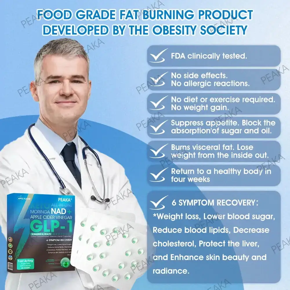 PEAKA® GLP-1 Slimming & Health Ultra Concentrated Essence Liquid Pearls 2 PEAKA® GLP-1 Slimming & Health Ultra Concentrated Essence Liquid PearlsPEAKA® GLP-1 Slimming & Health Ultra Concentrated Essence Liquid Pearls