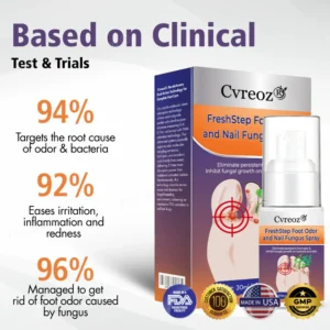 Cvreoz® FreshStep Foot Odor and Nail Fungus Spray 9 Cvreoz® FreshStep Foot Odor and Nail Fungus Spray