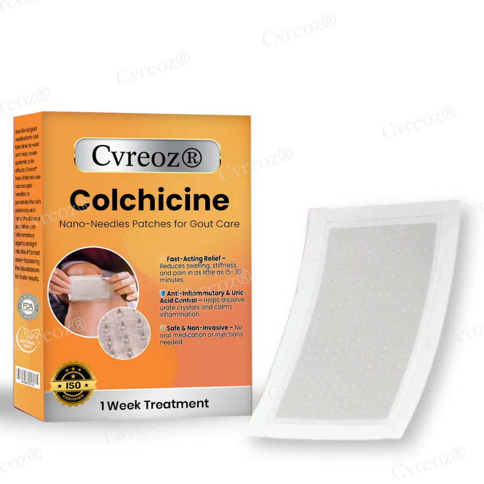 Cvreoz® Colchicine Nano-Needles Patches for Gout Care 7 Cvreoz® Colchicine Nano-Needles Patches for Gout Care