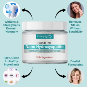 Ourlyard® Fluoride-Free Nano Hydroxyapatite Tooth Powder