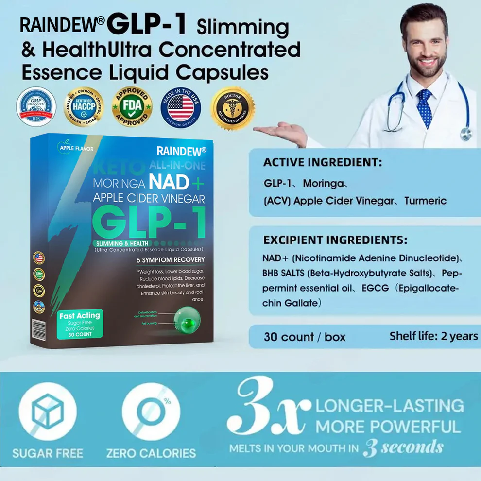 RAINDEW® GLP-1 Slimming & Health Ultra Concentrated Essence Liquid Pearls 11 RAINDEW® GLP-1 Slimming & Health Ultra Concentrated Essence Liquid Pearls