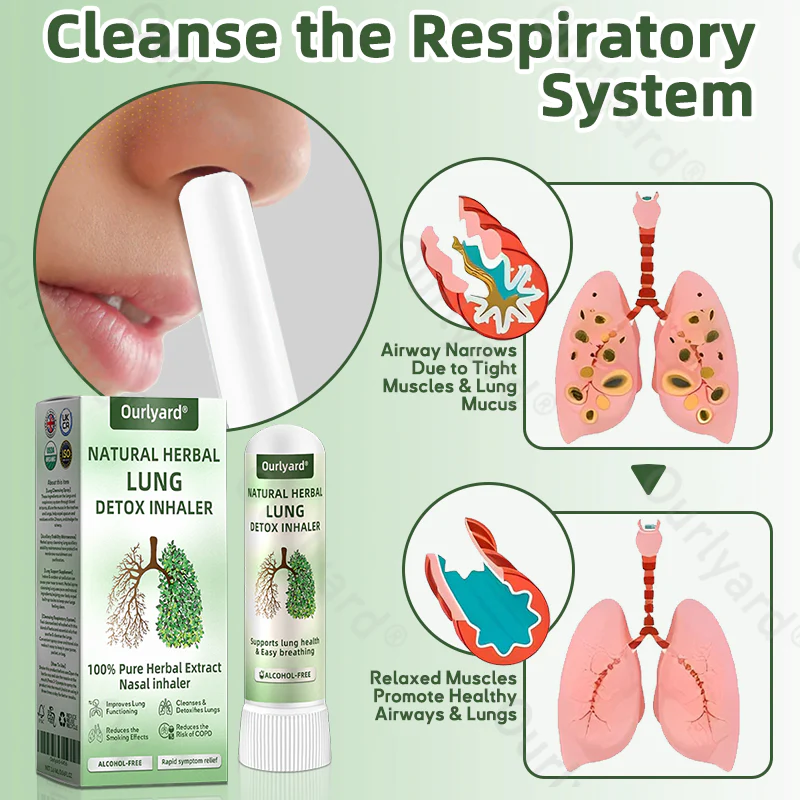Ourlyard® Natural Herbal Lung Detox Inhaler 8 Ourlyard® Natural Herbal Lung Detox Inhaler - Image 8