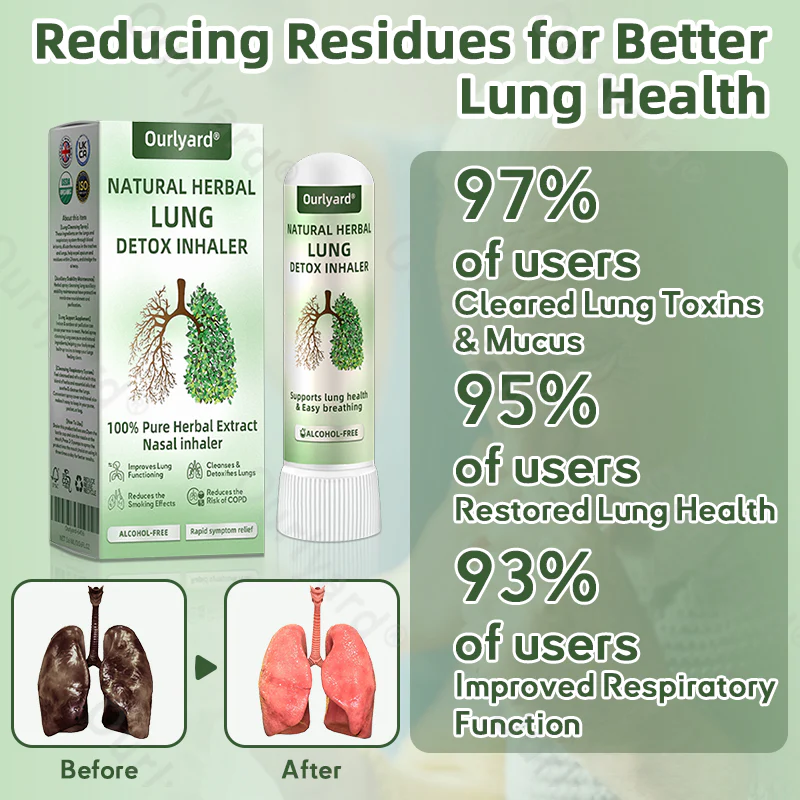 Ourlyard® Natural Herbal Lung Detox Inhaler 7 Ourlyard® Natural Herbal Lung Detox Inhaler - Image 7