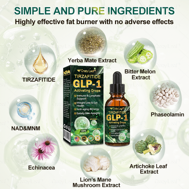 CrazyLeaf® TIRZAFITIDE GLP-1 Activating Drops Yerba Mate 1 CrazyLeaf® TIRZAFITIDE GLP-1 Activating Drops Yerba Mate