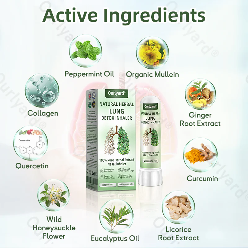 Ourlyard® Natural Herbal Lung Detox Inhaler 4 Ourlyard® Natural Herbal Lung Detox Inhaler - Image 4
