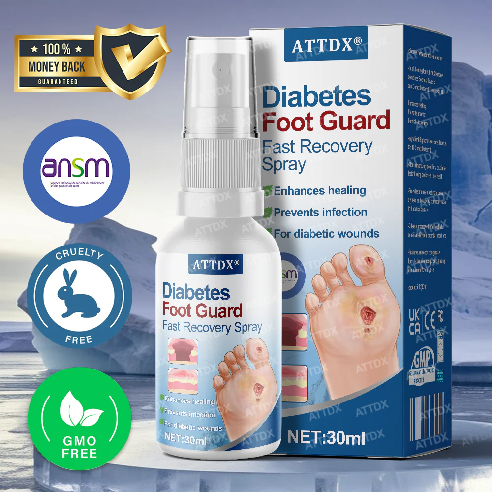 ATTDX® Diabetes Foot Guard Fast Recovery Spray 1 ATTDX® Diabetes Foot Guard Fast Recovery Spray