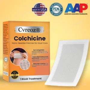 Cvreoz® Colchicine Nano-Needles Patches for Gout Care