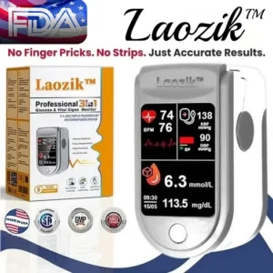 Laozik™ Professional 3in1 Glucose & Vital Signs Monitor