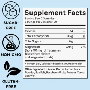 SPNutrition® Magnesium Bisglycinate Gummies 10 SPNutrition® Magnesium Bisglycinate Gummies