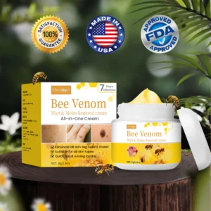 Oveallgo™ Bee Venom Comprehensive Cream: Anti-aging, Hydrating, Skin Repair, Even Tone, Acne and Dark Spot Treatment, Wartand Mole Removal, PsoriasisRelief