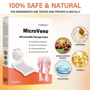 YUNPSO™ MicroVeno Microneedle Terapiya Yaması 20 YUNPSO™ MicroVeno Microneedle Terapiya Yaması