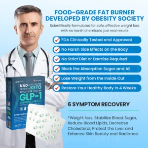 Lyyeto® GLP-1 Slimming & Health SlimFusion Vitality Core Pearls - NAD+ Moringa & ACV