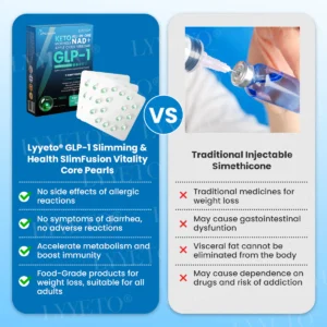 Lyyeto® GLP-1 Slimming & Health SlimFusion Vitality Core Pearls - NAD+ Moringa & ACV