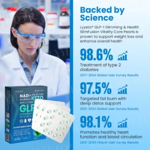 Lyyeto® GLP-1 Slimming & Health SlimFusion Vitality Core Pearls - NAD+ Moringa & ACV