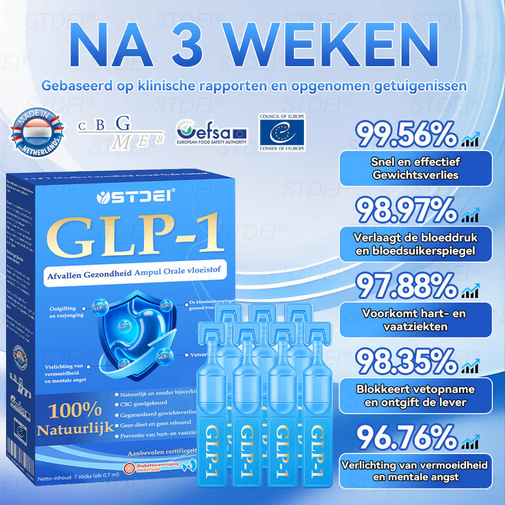 STDEI® GLP-1 Weight Loss Health Ampoule Oral Liquid 16 STDEI® GLP-1 Afvallen Gezondheid Ampul Orale Vloeistof