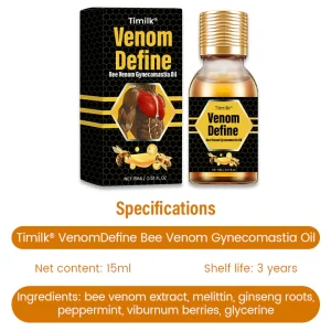 Timilk® VenomDefine Bee Venom Gynecomastia Oil 16 Timilk® VenomDefine Bee Venom Gynecomastia Oil
