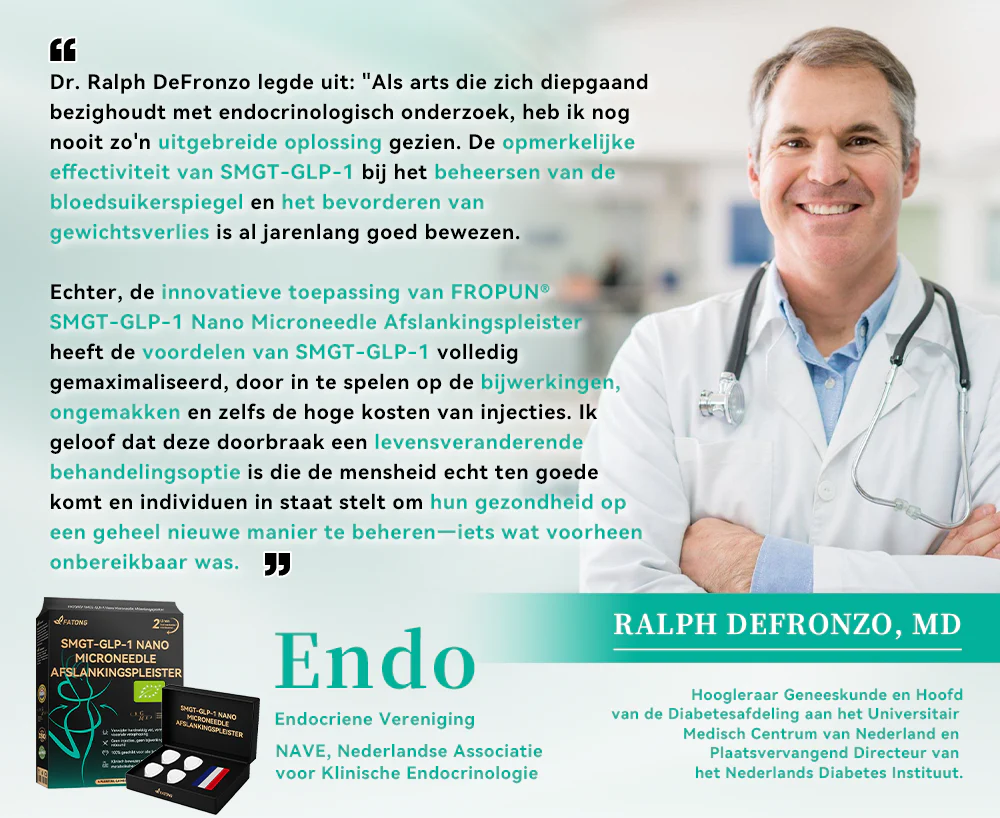 FATONG® SMGT-GLP-1 Nano Microneedle Afslankingspleister 4 FATONG® SMGT-GLP-1 Nano Microneedle Afslankingspleister - Image 4