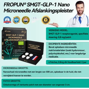 FATONG® SMGT-GLP-1 Nano Microneedle Afslankingspleister 23 FATONG® SMGT-GLP-1 Nano Microneedle Afslankingspleister