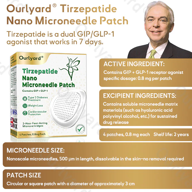 Ourlyard® Tirzepatide Nano Microneedle Patch 8 Ourlyard® Tirzepatide Nano Microneedle Patch