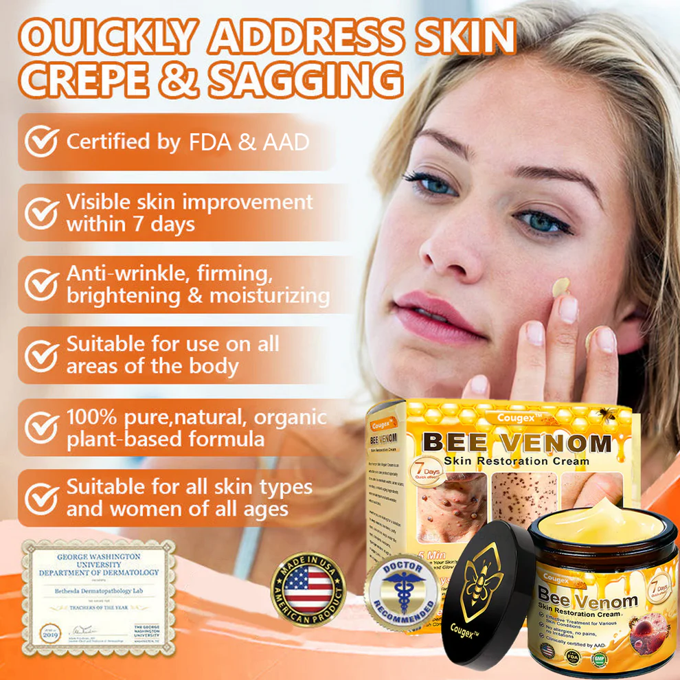 Cougex® "Dermal Gold" Botulin Bee Venom Skin Restoration Cream 13 Cougex® "Dermal Gold" Botulin Bee Venom Skin Restoration Cream