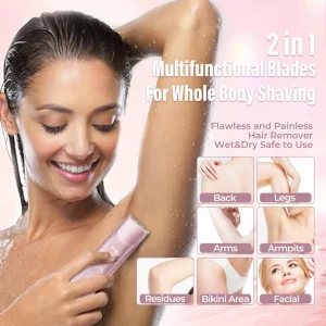 QIAWI™ 2-in-1 Women's Electric Shaver