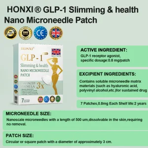 Honxi® Tirzepatide Slimming & health NANO MICRONEEDLE PATCH 20 Honxi® Tirzepatide Slimming & health NANO MICRONEEDLE PATCH