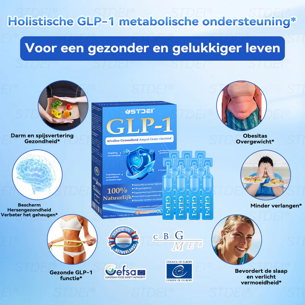 STDEI® GLP-1 Weight Loss Health Ampoule Oral Liquid 8 STDEI® GLP-1 Afvallen Gezondheid Ampul Orale Vloeistof
