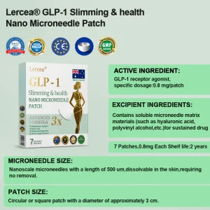 Lercea® NIDDK-Tirzepatide Slimming & Health Nano Microneedle Patch 20 Lercea® NIDDK-Tirzepatide Slimming & Health Nano Microneedle Patch