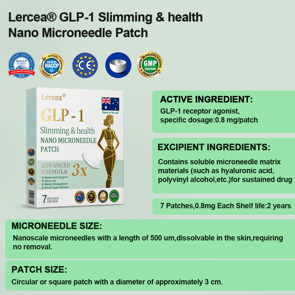 Lercea® NIDDK-Tirzepatide Slimming & Health Nano Microneedle Patch 4 Lercea® NIDDK-Tirzepatide Slimming & Health Nano Microneedle Patch - Image 4