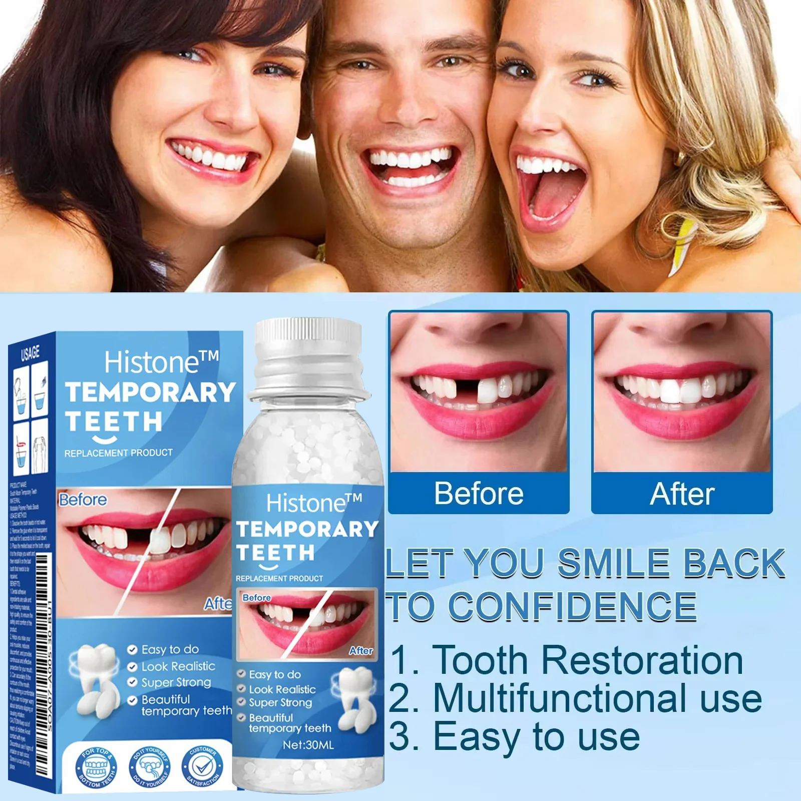 Histone™ Natural Tooth Repair Gel 3 Histone™ Natural Tooth Repair Gel