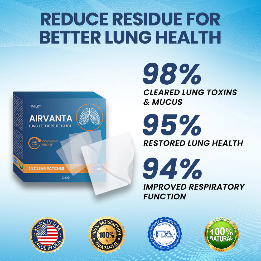 Timilk® AirVanta Lung Detox Relief Patch 6 Timilk® AirVanta Lung Detox Relief Patch