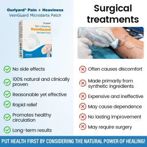 Ourlyard® VeinGuard Pain & Heaviness Microdarts Patch 22 Ourlyard® VeinGuard Pain & Heaviness Microdarts Patch