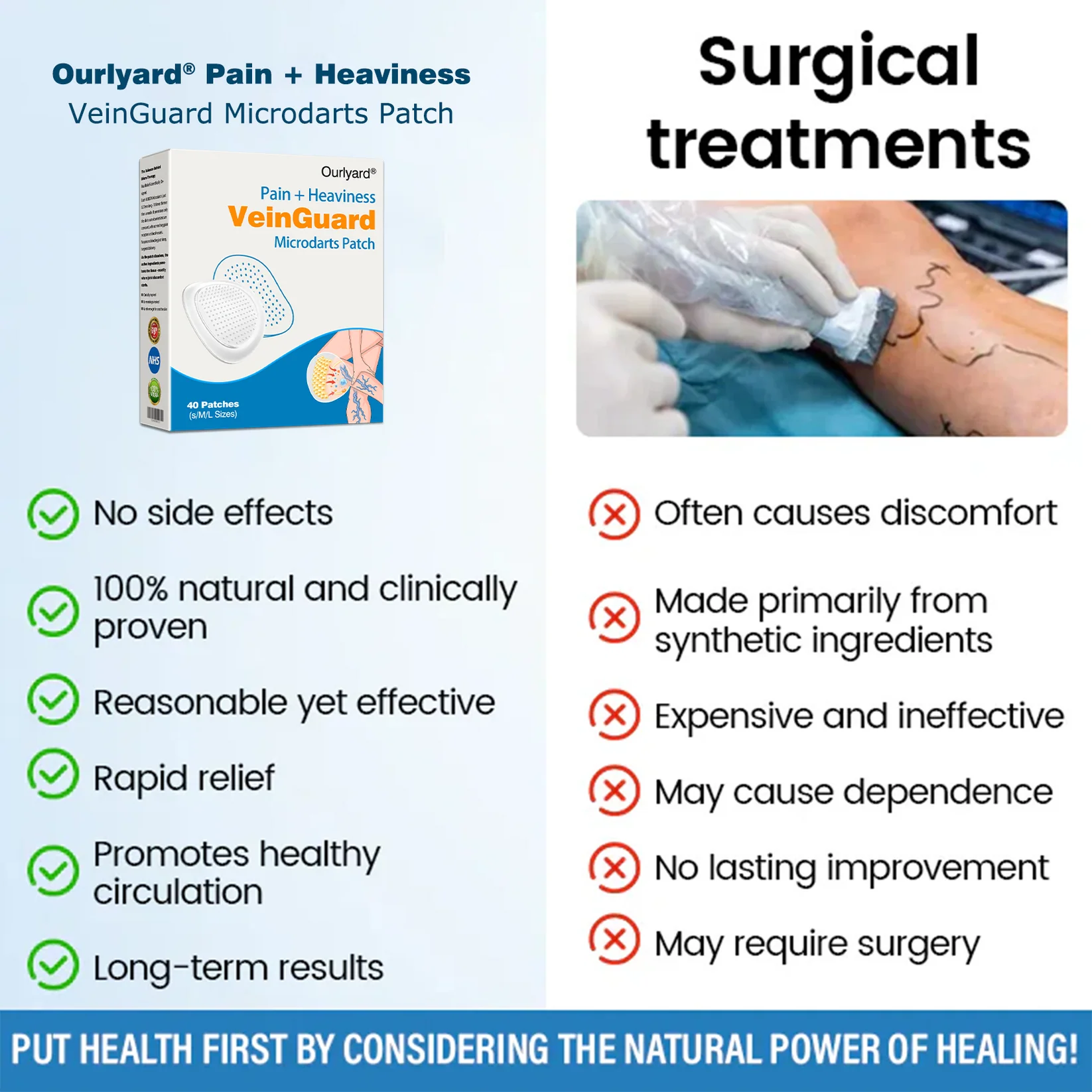 Ourlyard® VeinGuard Pain & Heaviness Microdarts Patch 9 Ourlyard® VeinGuard Pain & Heaviness Microdarts Patch - Image 9