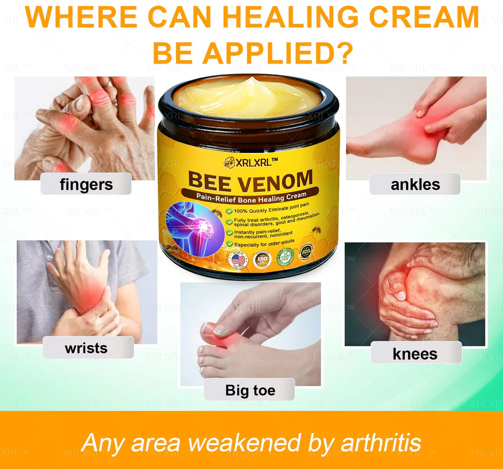 XRLXRL™ Bee Venom Pain-Relief Bone Healing Cream 8 XRLXRL™ Bee Venom Pain-Relief Bone Healing Cream