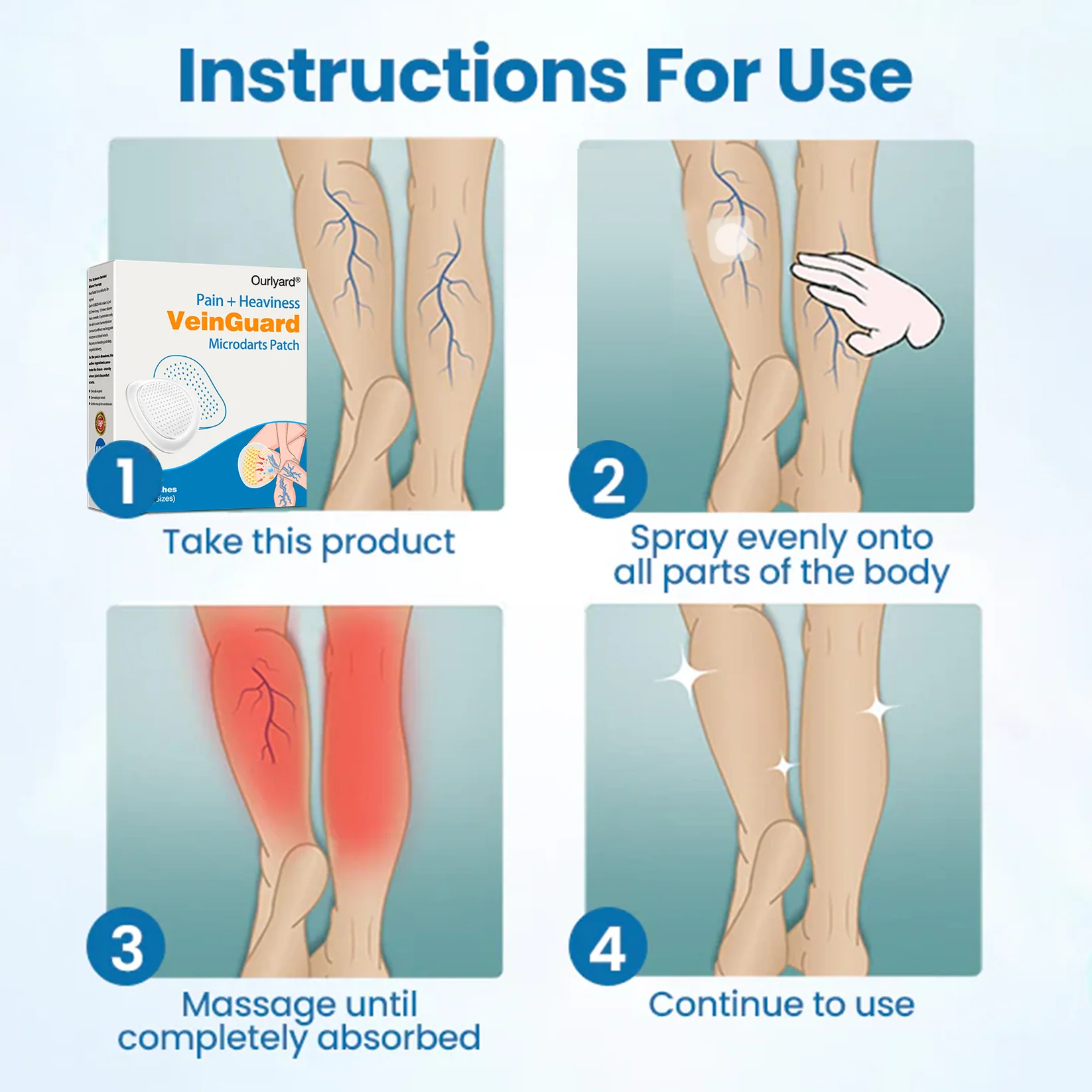 Ourlyard® VeinGuard Pain & Heaviness Microdarts Patch 13 Ourlyard® VeinGuard Pain & Heaviness Microdarts Patch - Image 13