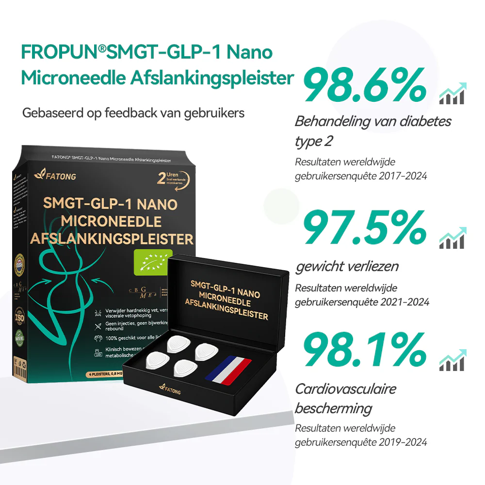 FATONG® SMGT-GLP-1 Nano Microneedle Afslankingspleister 3 FATONG® SMGT-GLP-1 Nano Microneedle Afslankingspleister - Image 3