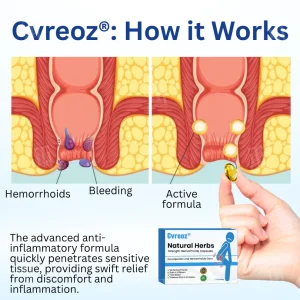 Cvreoz® Natural Herbs Strength Hemorrhoids Capsules 12 Cvreoz® Natural Herbs Strength Hemorrhoids Capsules
