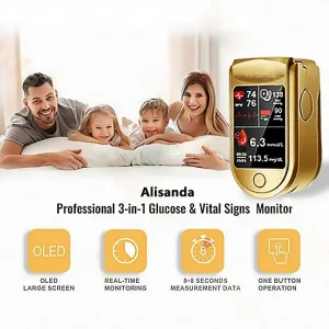 Alisanda™ 3-in-1 Health Monitor Painless Testing - Extremely Fast Readings - Accurate Tracking 9 Alisanda™ 3-in-1 Health Monitor Painless Testing - Extremely Fast Readings - Accurate Tracking