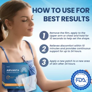 Timilk® AirVanta Lung Detox Relief Patch 18 Timilk® AirVanta Lung Detox Relief Patch