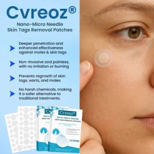 Cvreoz® Nano-Micro Needle Skin Tags Removal Patches | No More Hiding that Skin